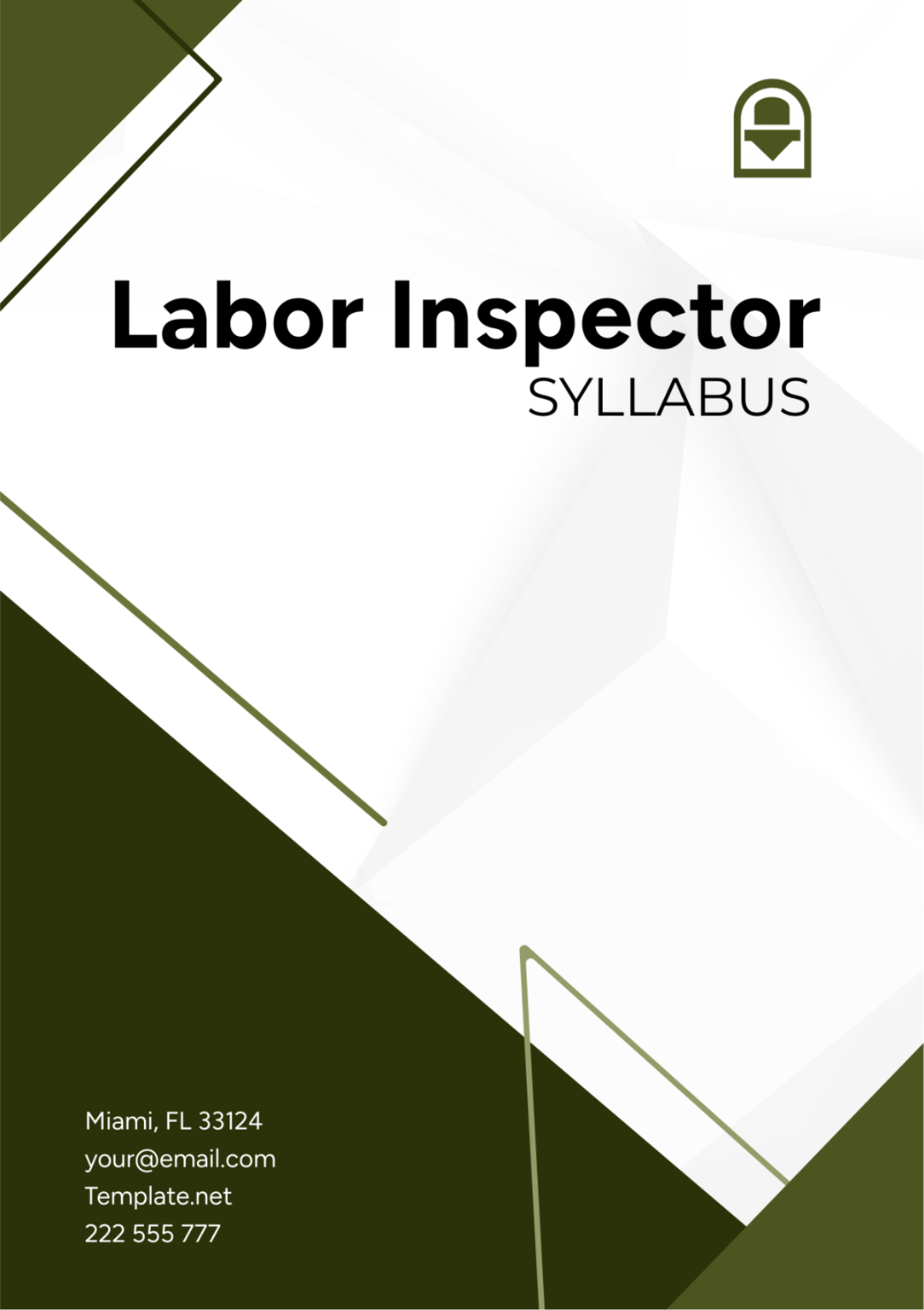 Labor Inspector Syllabus Template
