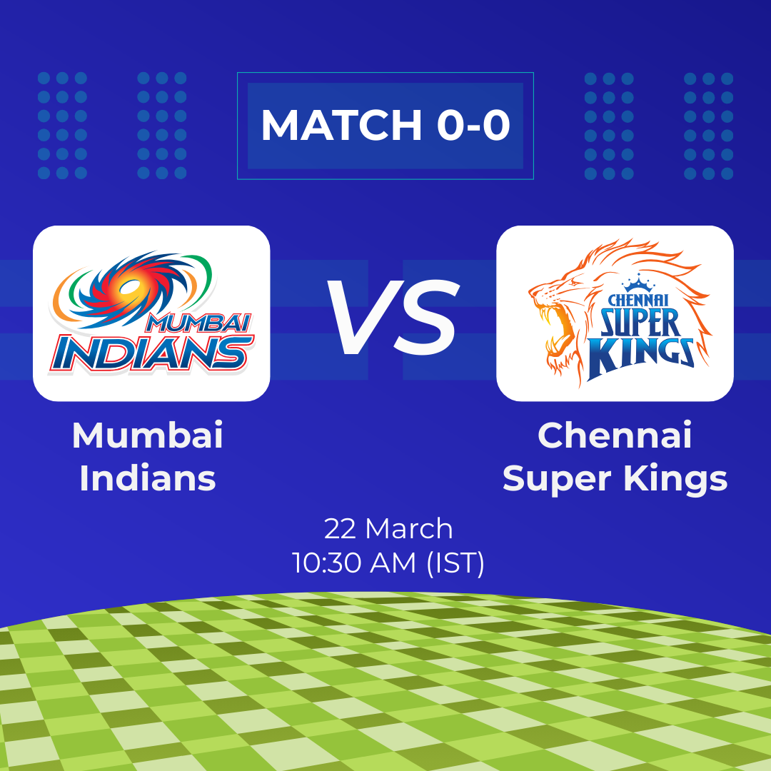 Mumbai Indians Vs Chennai Super Kings Match Instagram Post