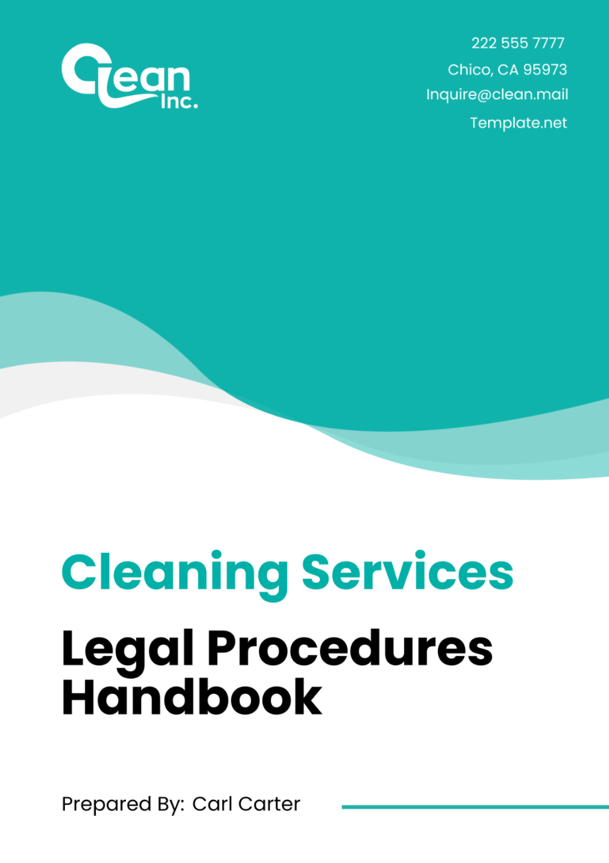 Free Cleaning Services Legal Procedures Handbook Template