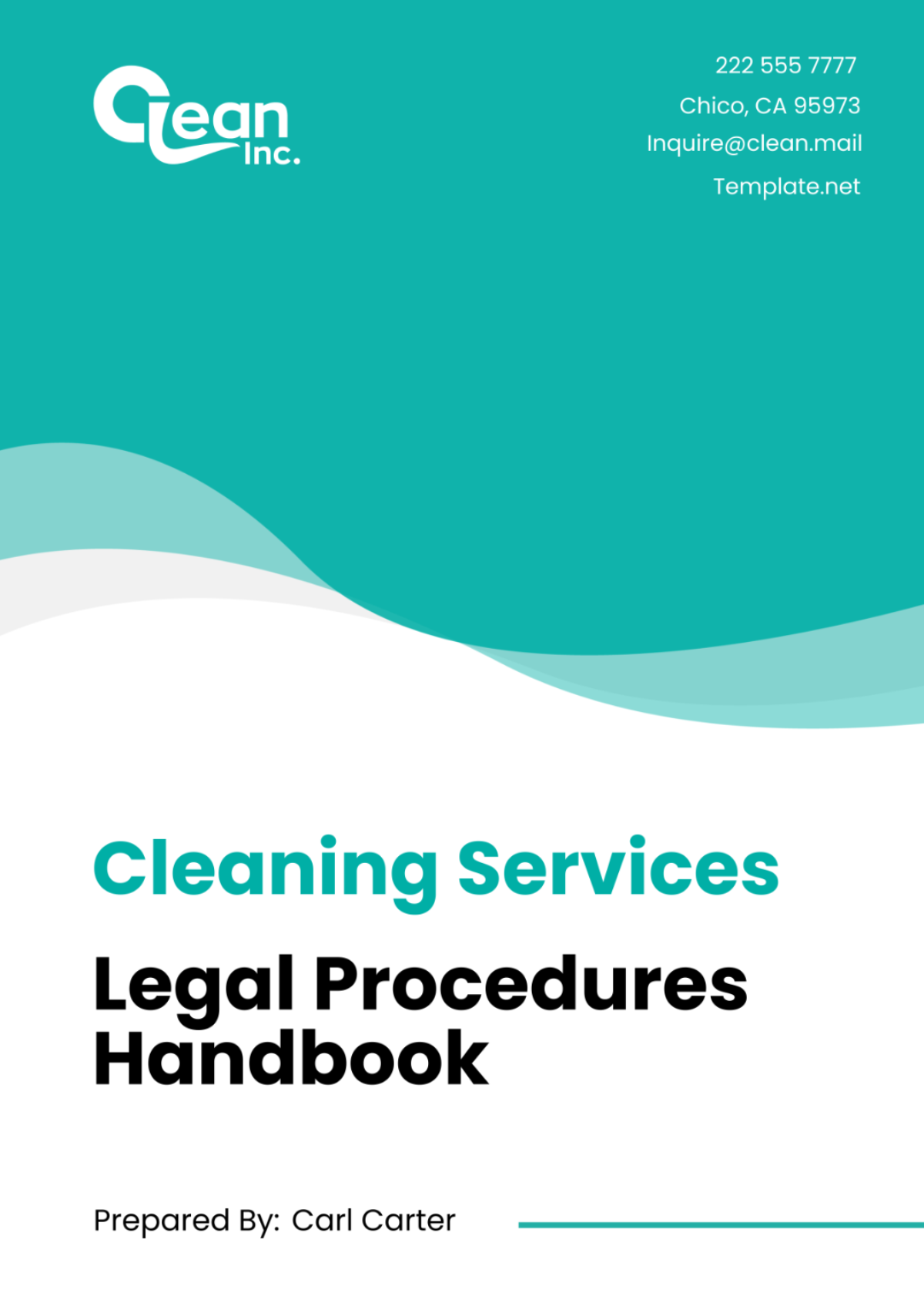 Cleaning Services Legal Procedures Handbook Template - Edit Online & Download