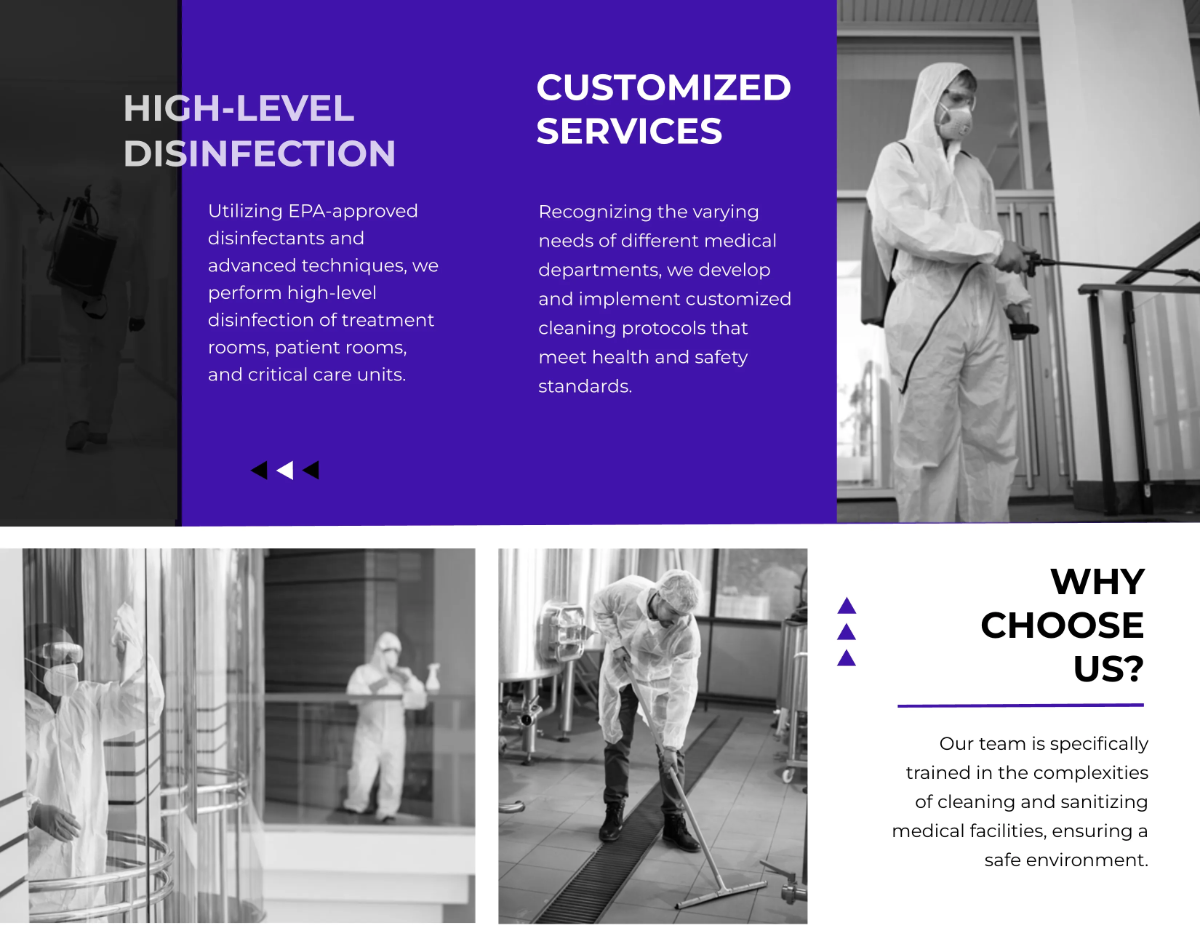 Free Medical Facility Sanitation Brochure Template to Edit Online