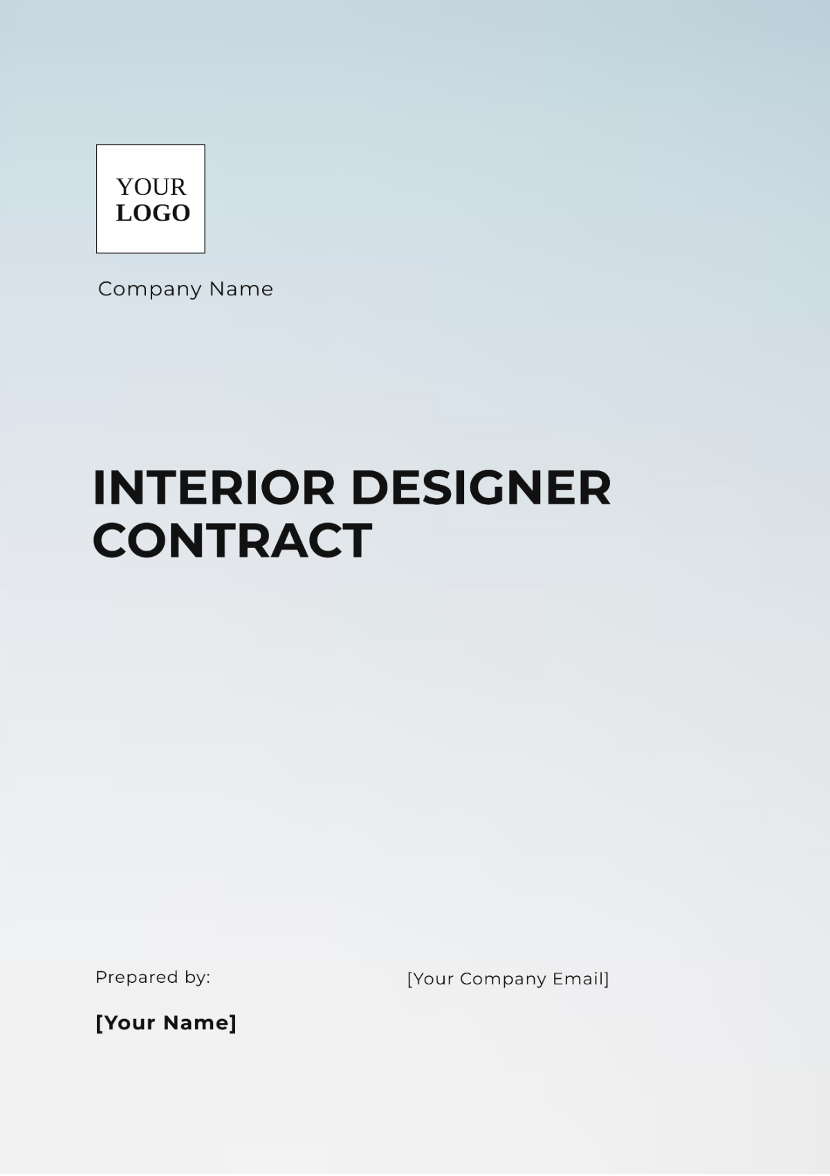 Professional Interior Designer Contract Template - Edit Online & Download