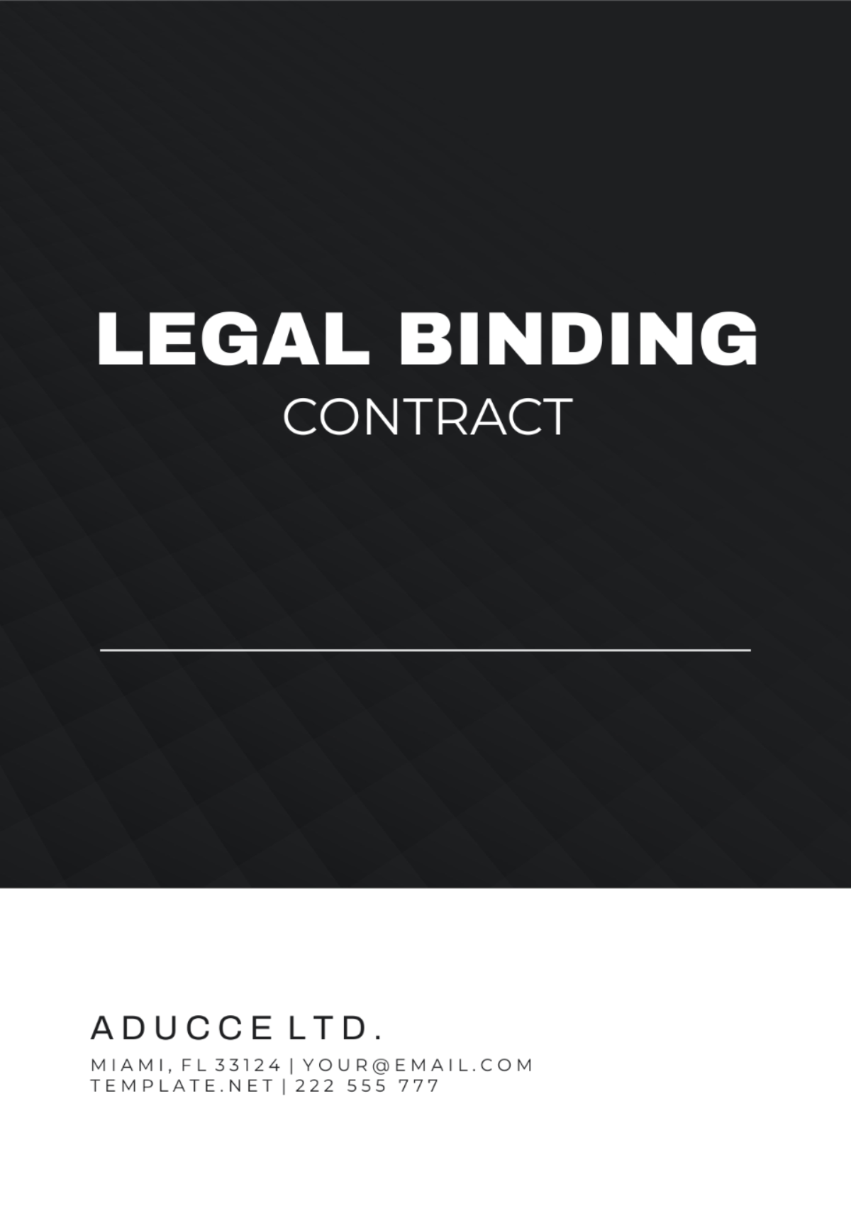 Legal Binding Contract Template - Edit Online & Download