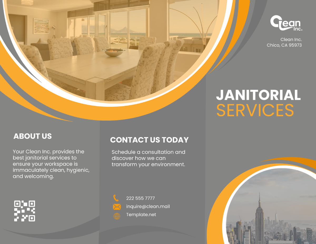 Janitorial Services Brochure Template