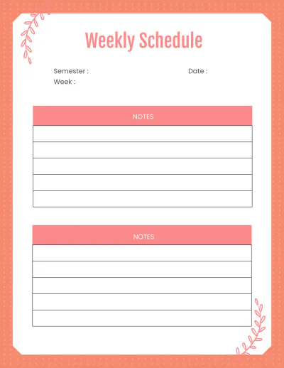 Free Teacher Lesson Planner Template to Edit Online