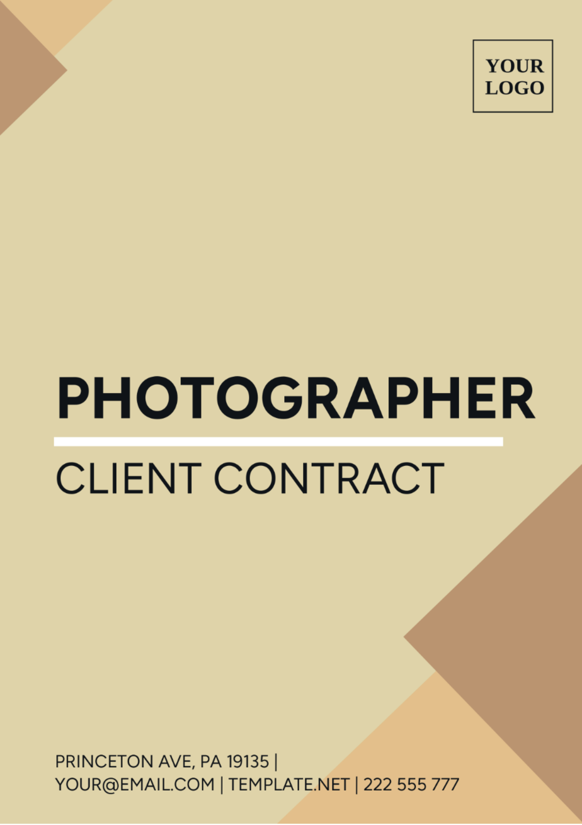 Photographer Client Contract Template - Edit Online & Download