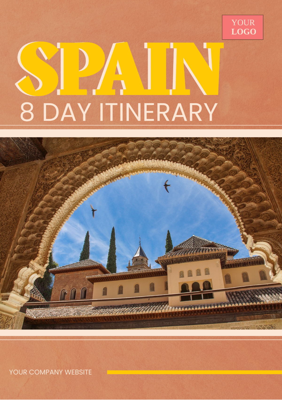 8 Day Spain Itinerary Template - Edit Online & Download