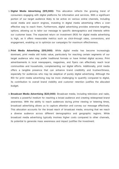 Free Cleaning Services Advertising Budget Template to Edit Online