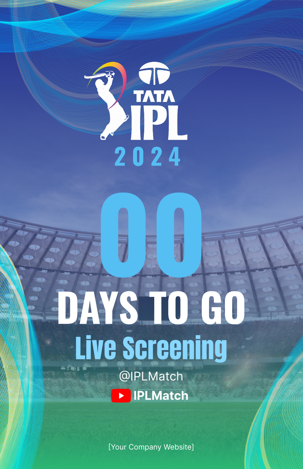 IPL Countdown Poster Template