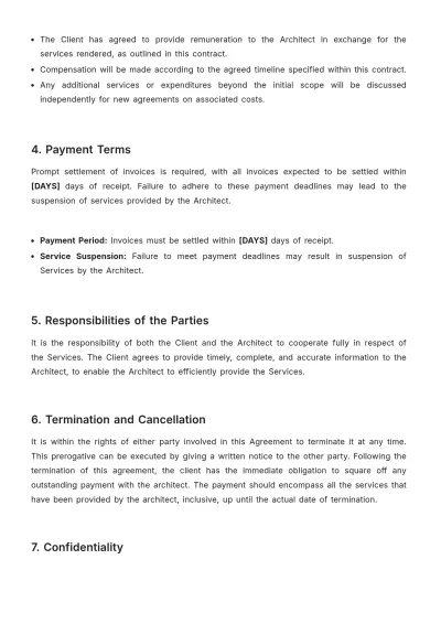Free Freelance Architect Contract Template to Edit Online