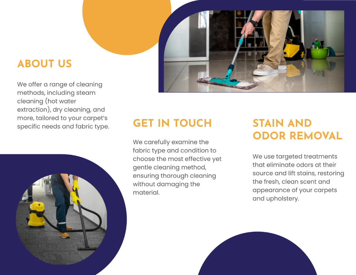 Free Carpet and Upholstery Cleaning Brochure Template to Edit Online