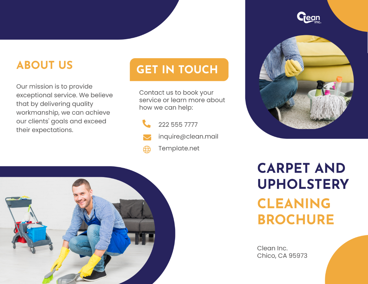 Carpet and Upholstery Cleaning Brochure