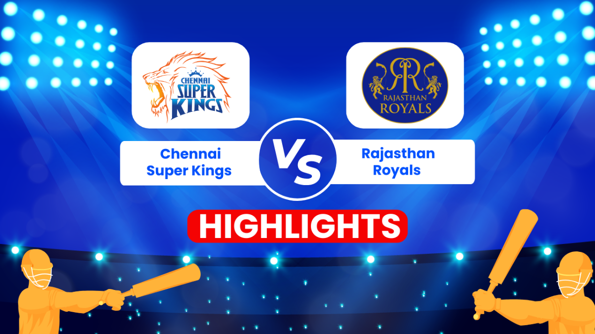 IPL Match CSK vs RR Highlights Youtube Thumbnail Template