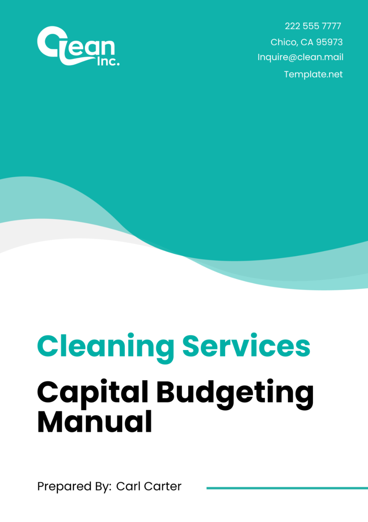 Cleaning Services Capital Budgeting Manual Template - Edit Online & Download