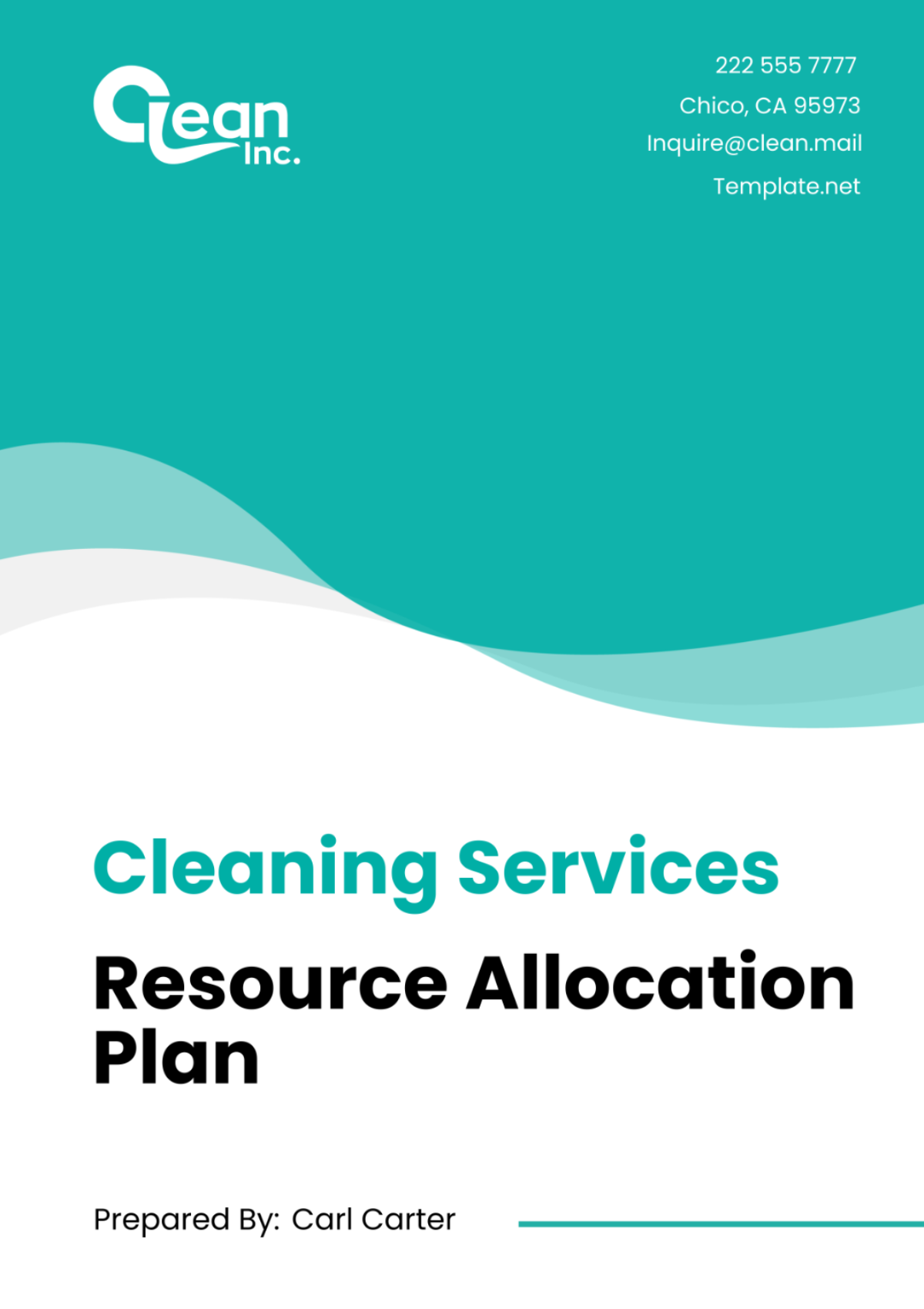 Cleaning Services Resource Allocation Plan Template - Edit Online & Download