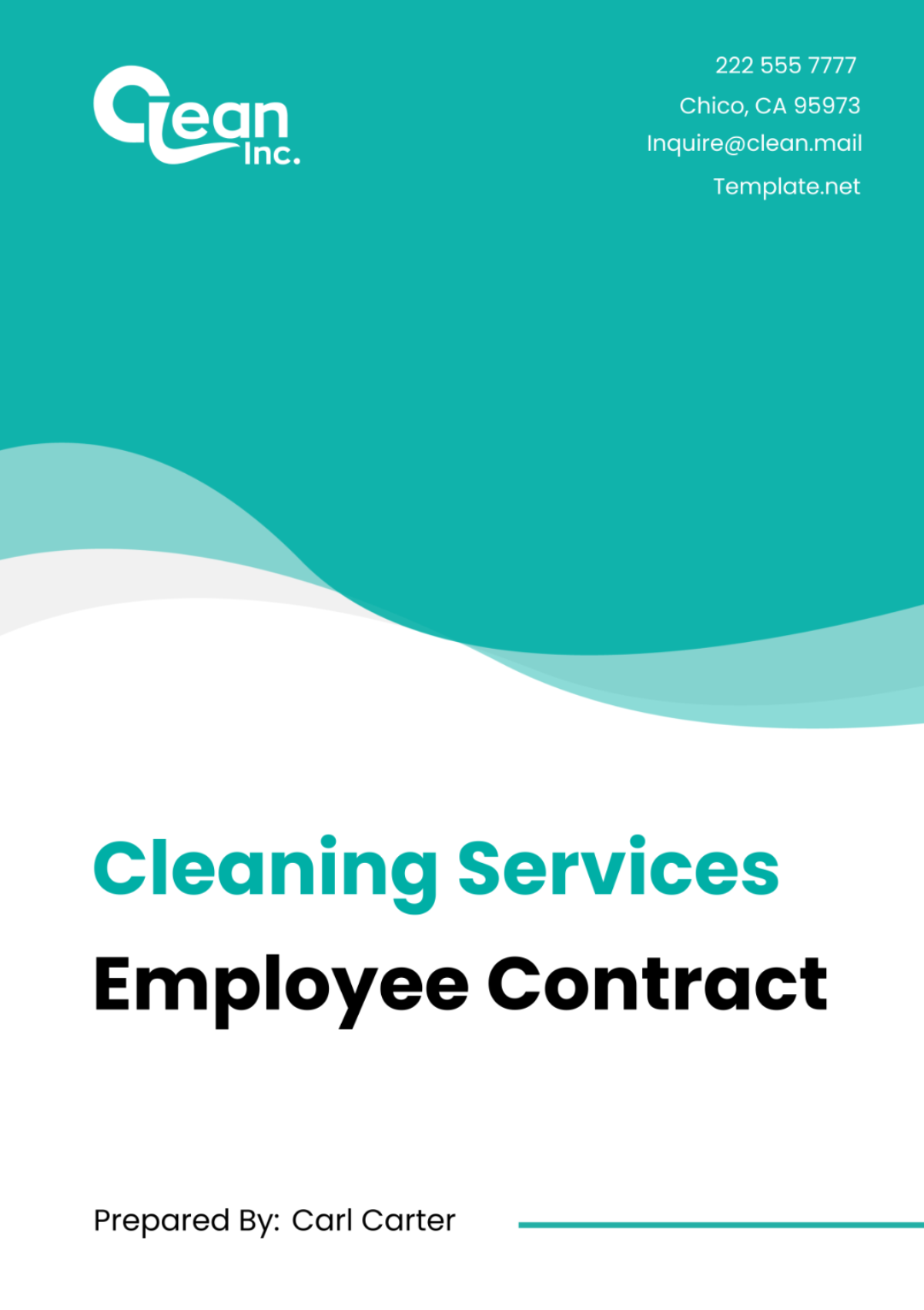 Cleaning Services Employee Contract Template - Edit Online & Download