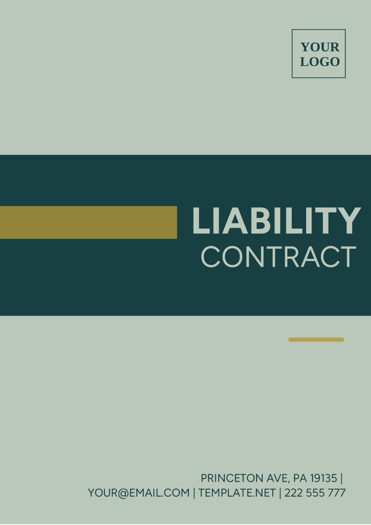 Liability Contract Template - Edit Online & Download