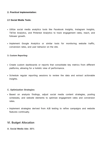 Free Advertising Digital Brand Activation Plan Template to Edit Online