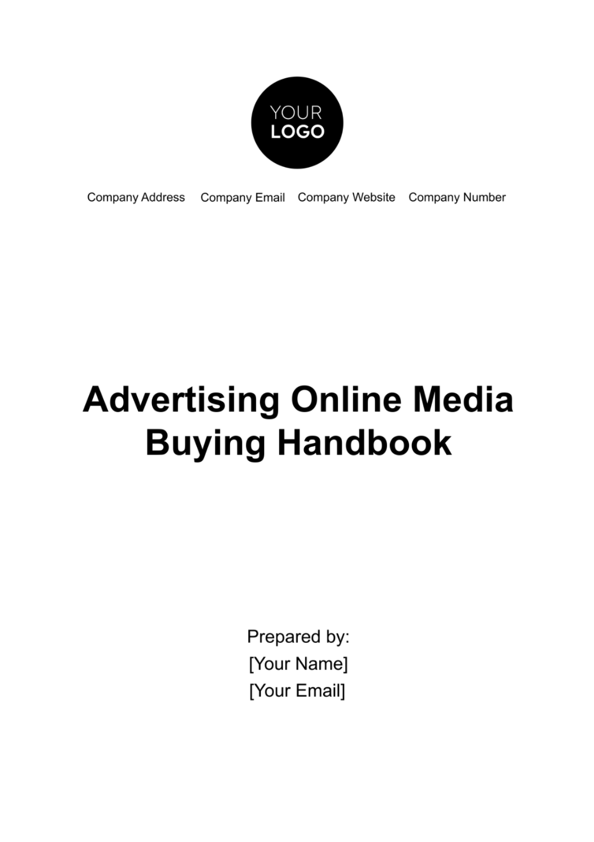 Advertising Online Media Buying Handbook Template - Edit Online & Download