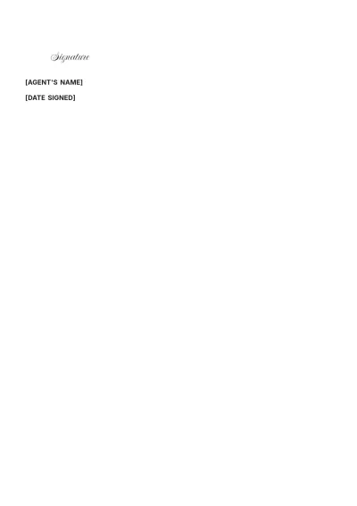 Free Agent Contract Template to Edit Online