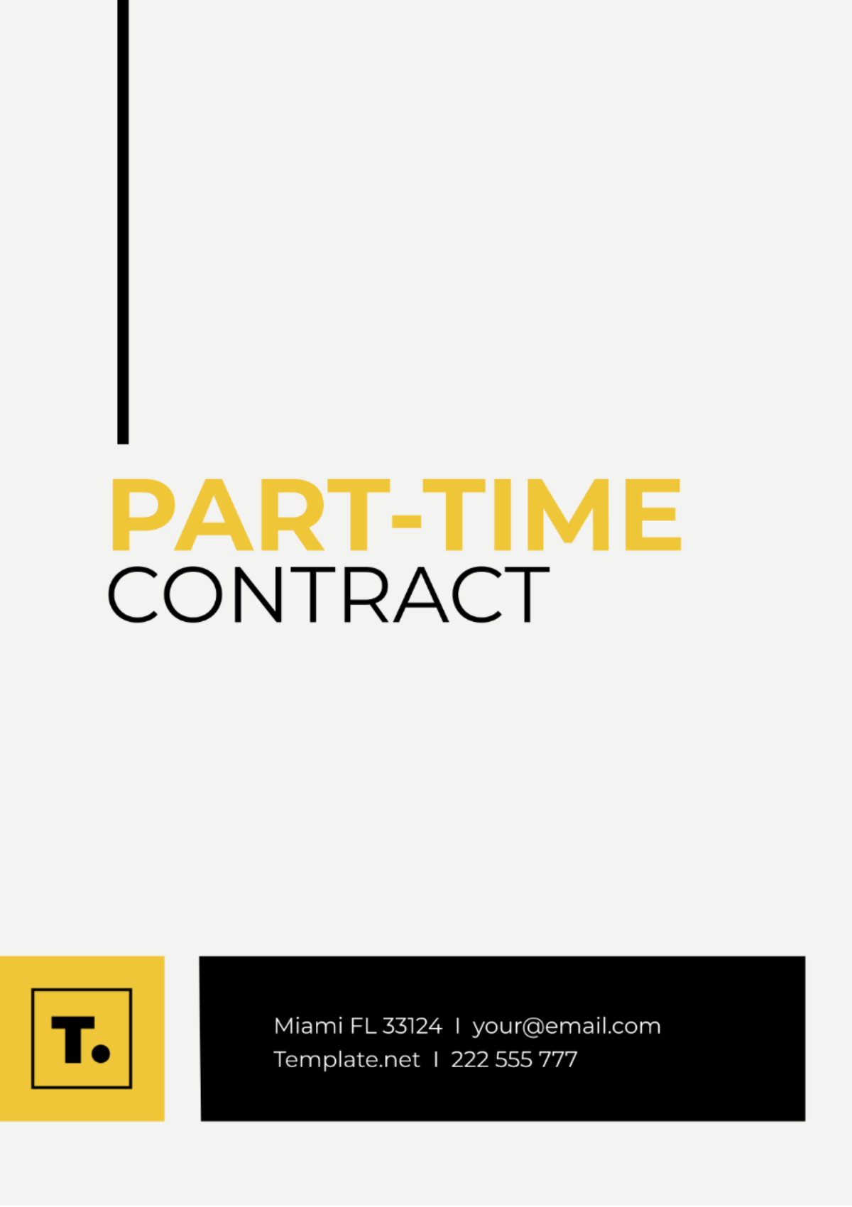 Part Time Contract Template
