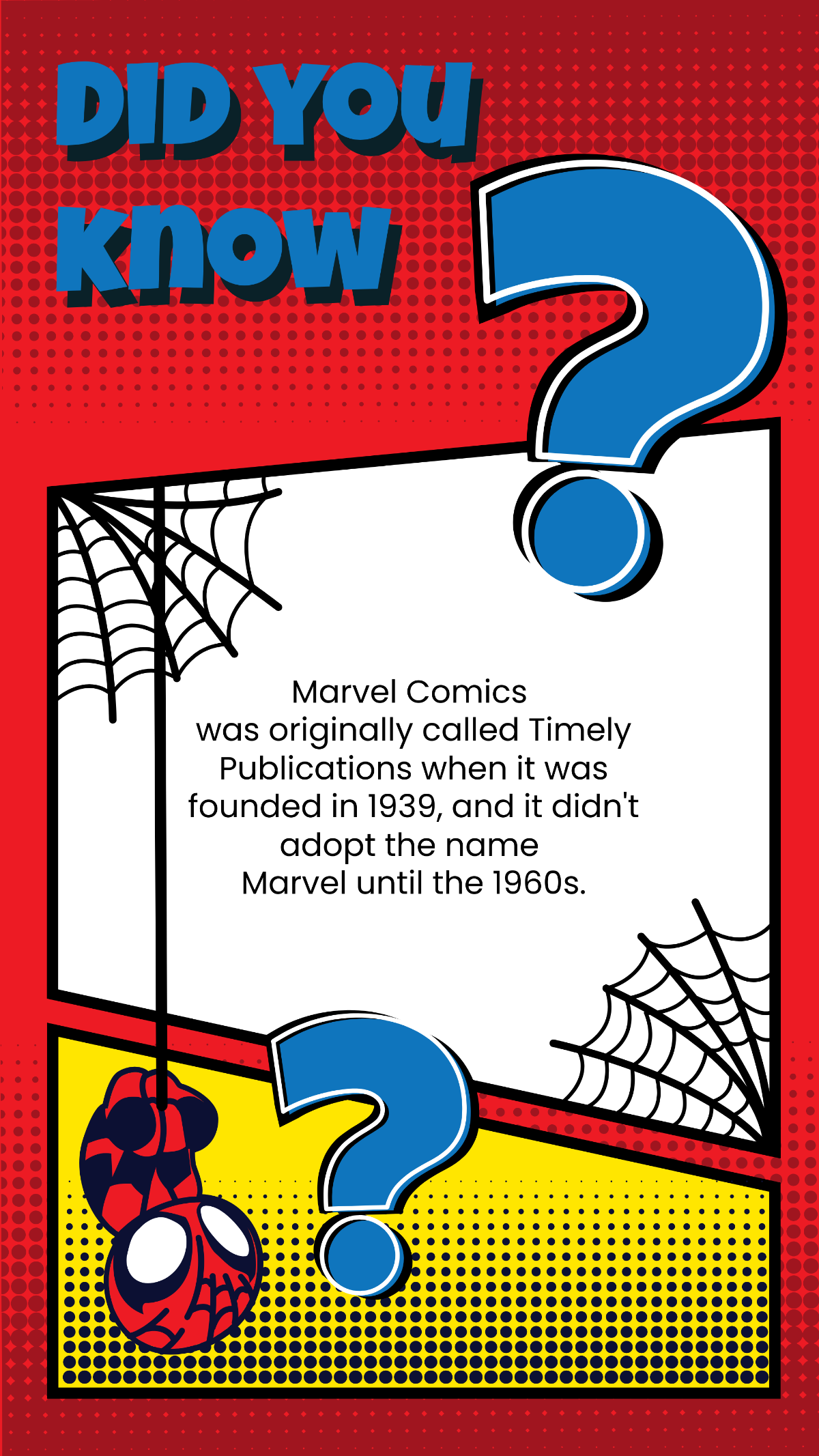 Comics Did You Know Facts Facebook Post