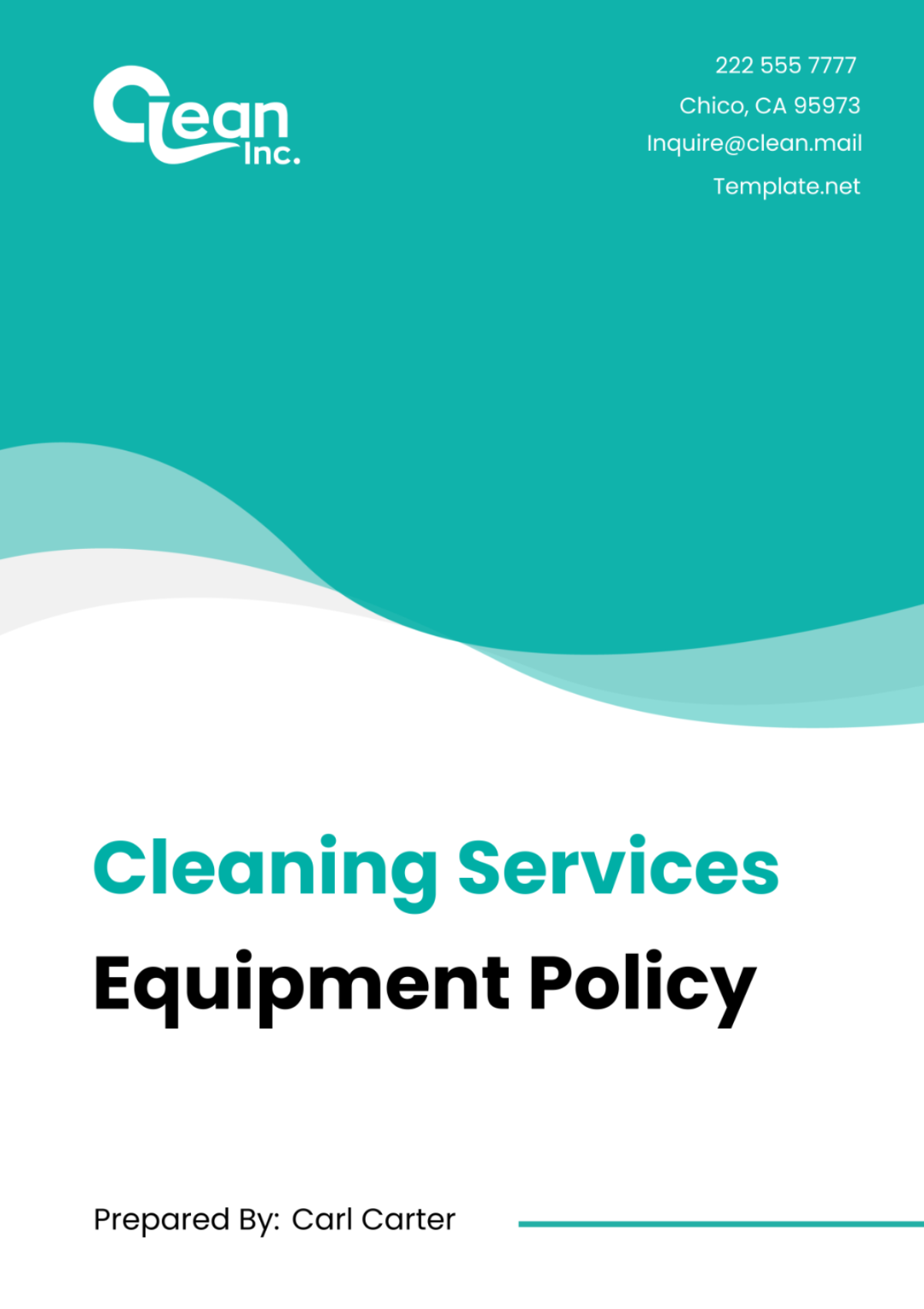 Cleaning Services Equipment Policy Template - Edit Online & Download