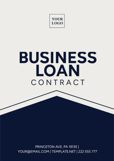 Free Business Loan Contract Template to Edit Online