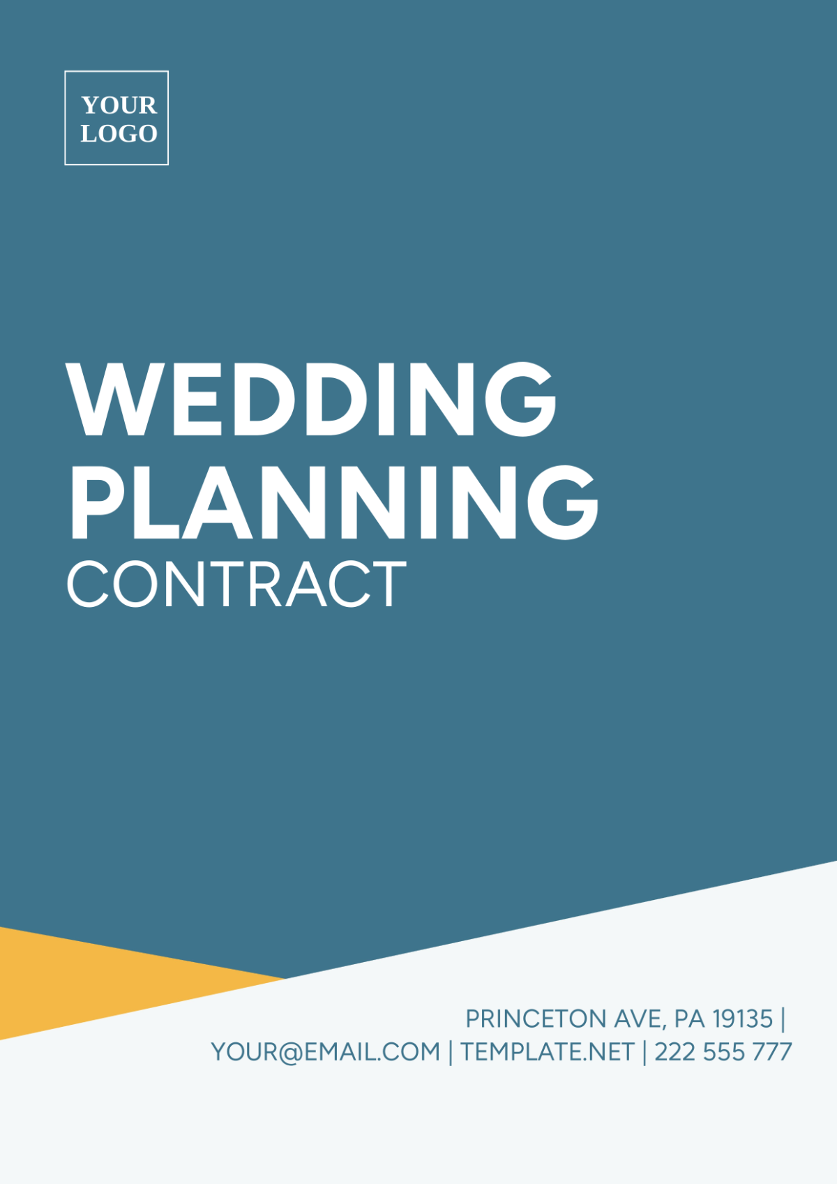 Wedding Planning Contract Template - Edit Online & Download