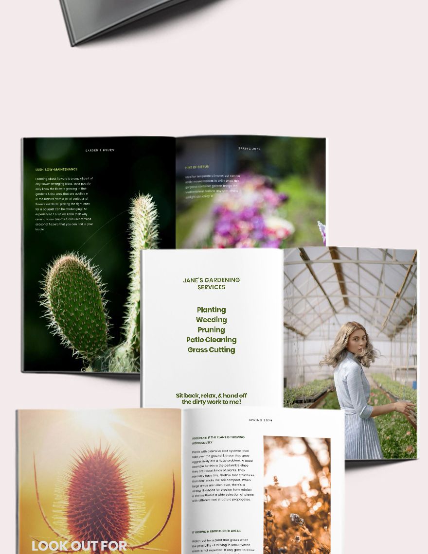 Home Gardening Magazine Template