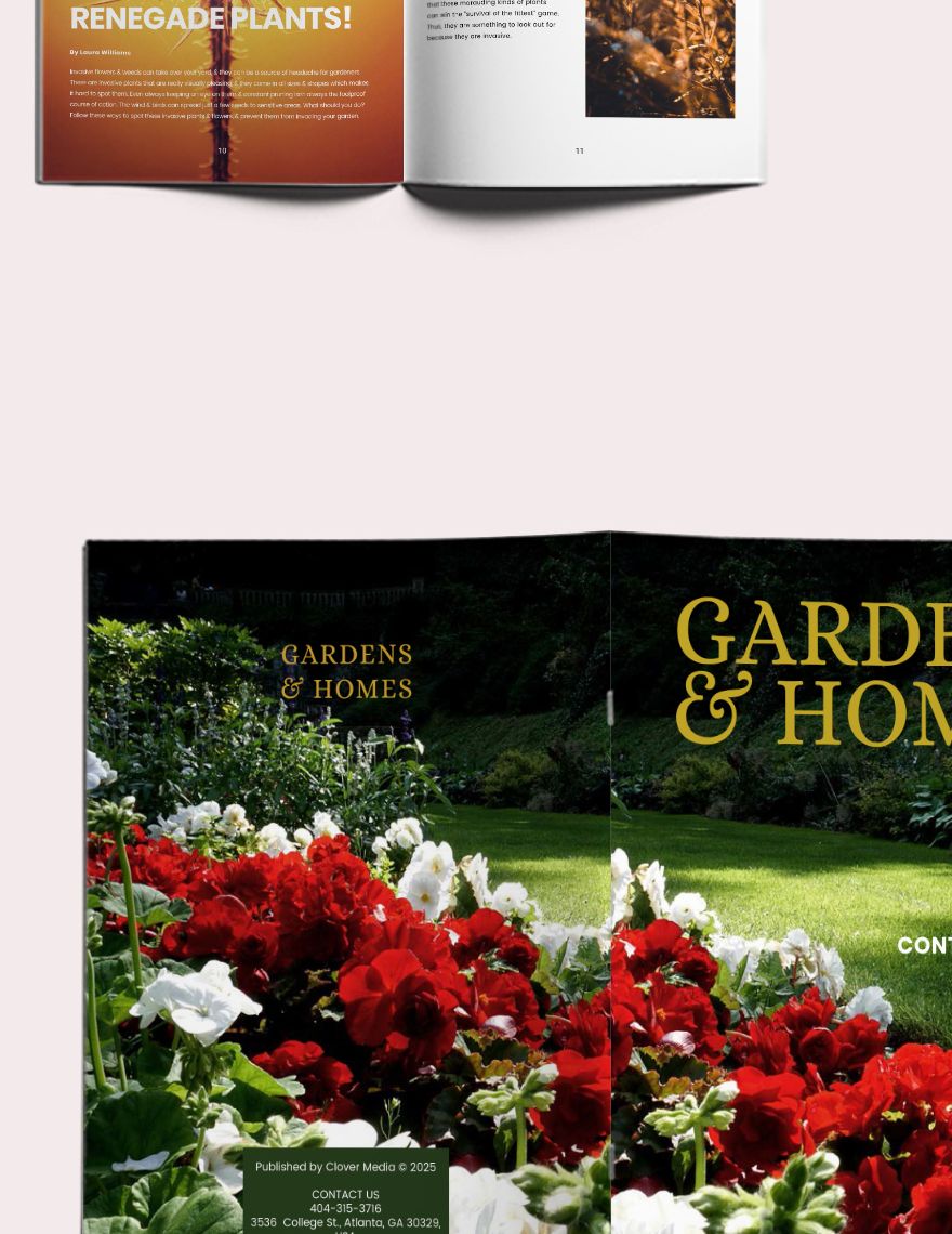 Home Gardening Magazine Template
