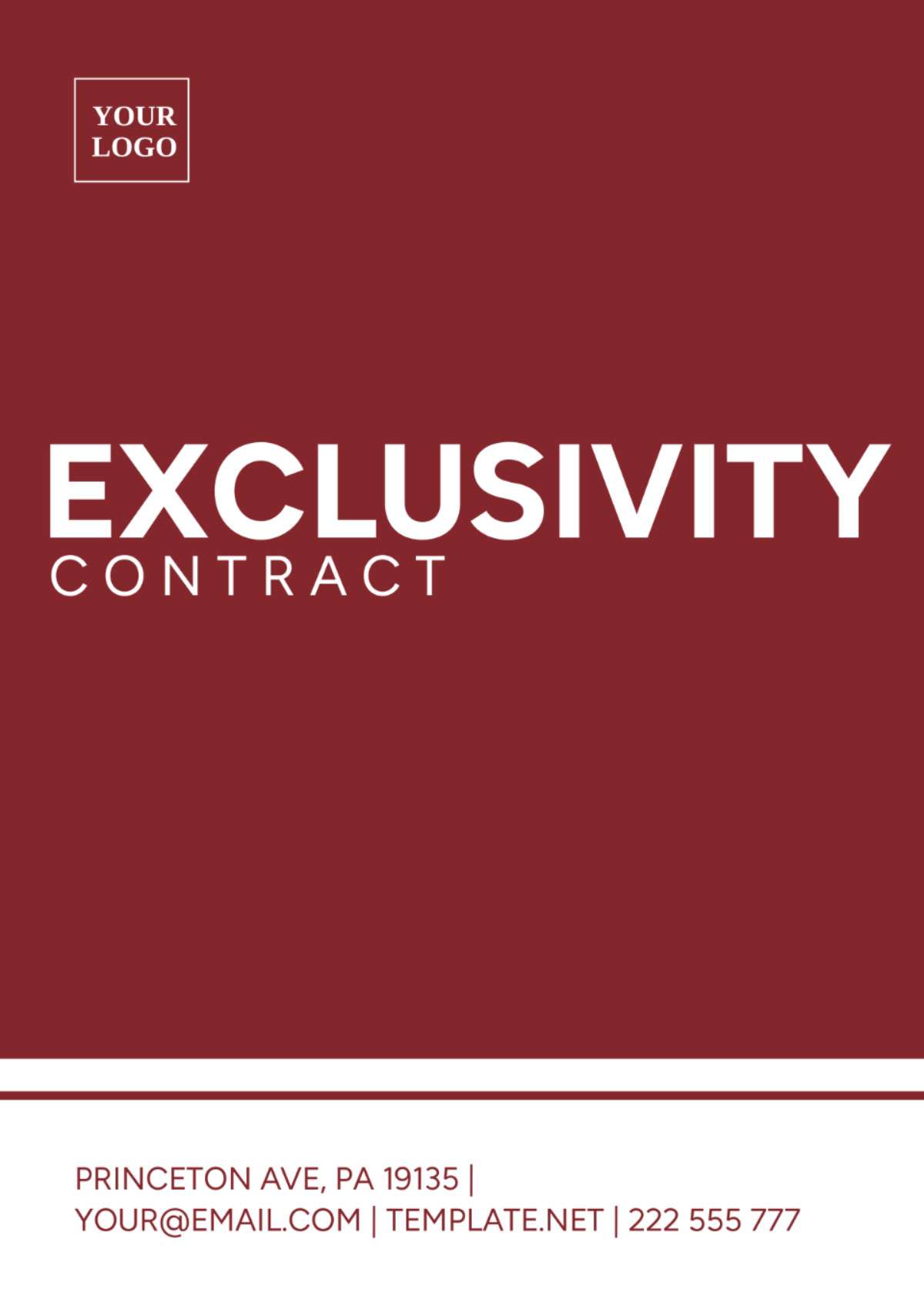 Exclusivity Contract Template