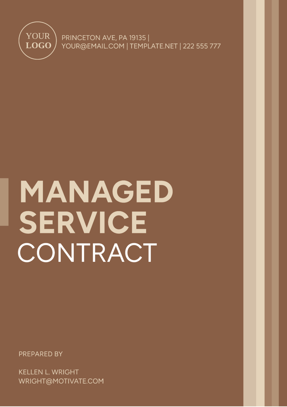 Managed Services Contract Template - Edit Online & Download