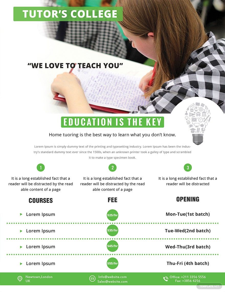 Editable Tutoring Flyer Templates In Word To Download Editable Tutoring Flyer Templates In Word To Download