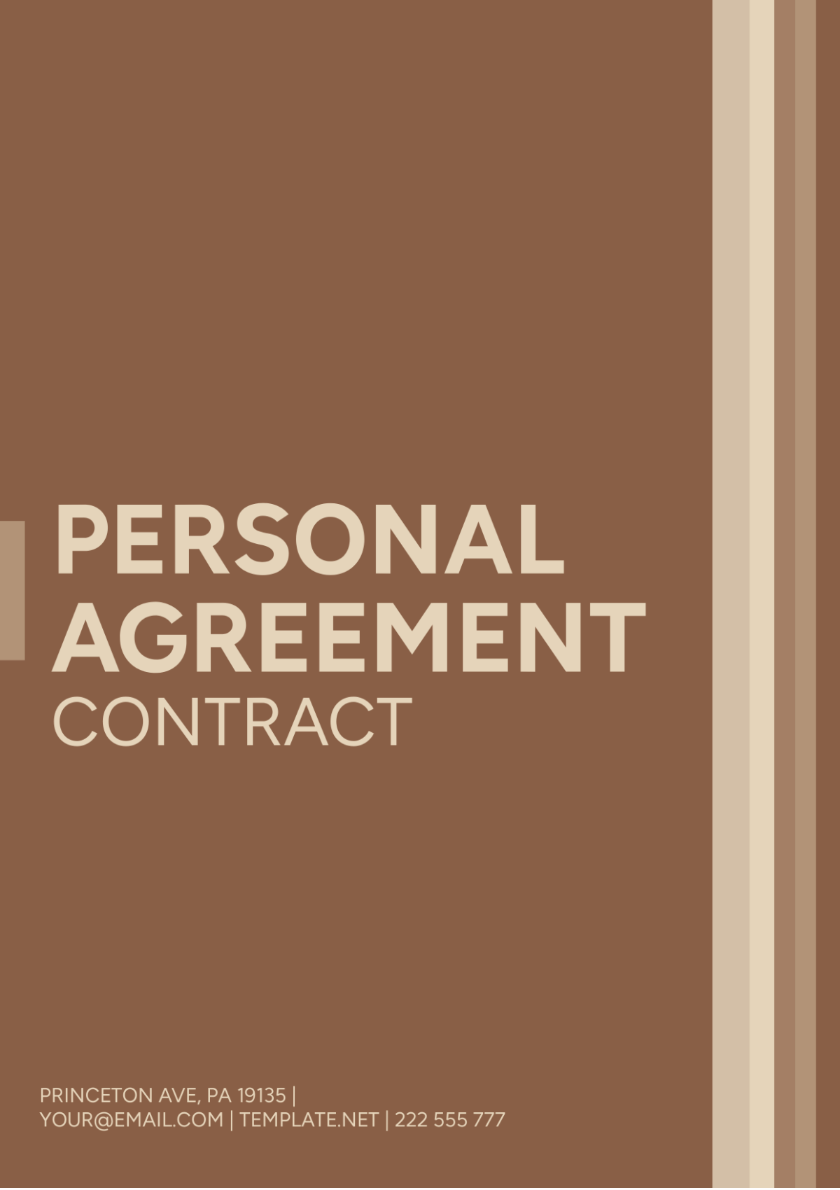 Personal Agreement Contract Template - Edit Online & Download