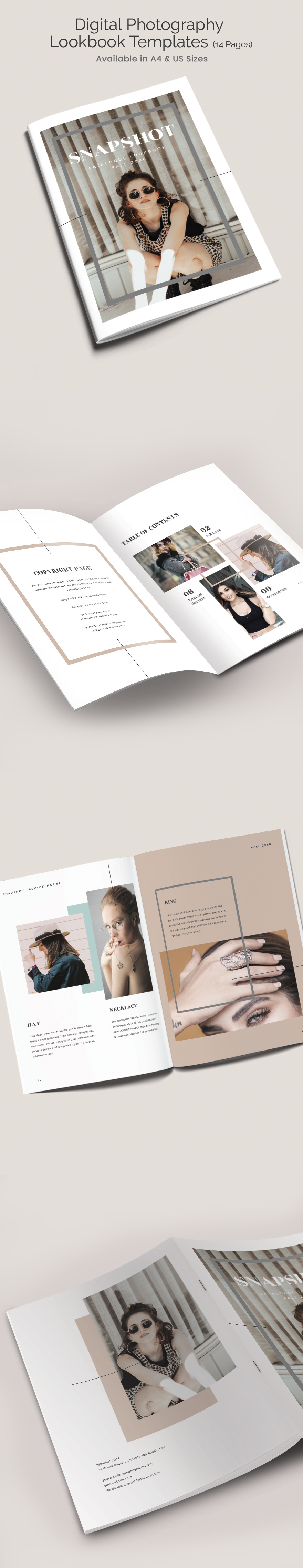 Free Creative Photography Lookbook Template InDesign, Word, Apple