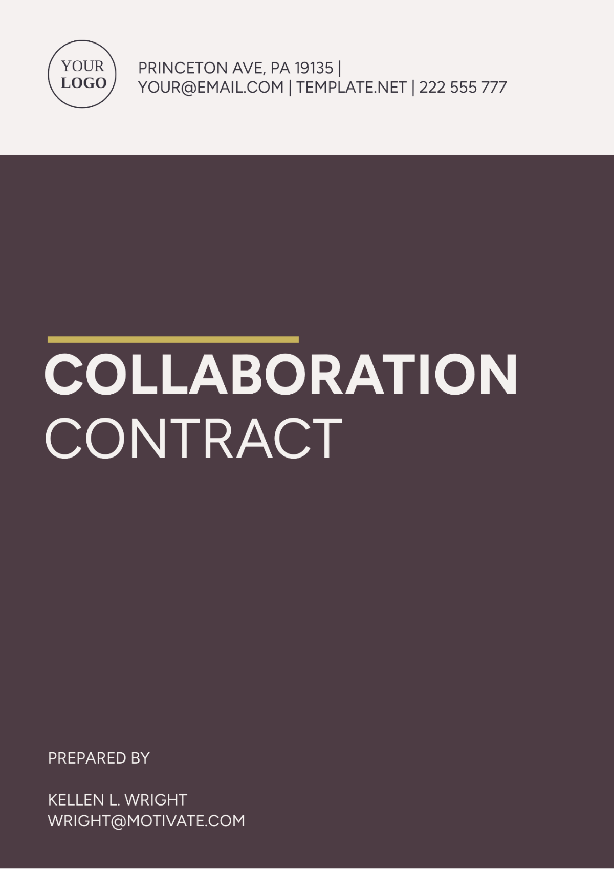 Collaboration Contract Template - Edit Online & Download