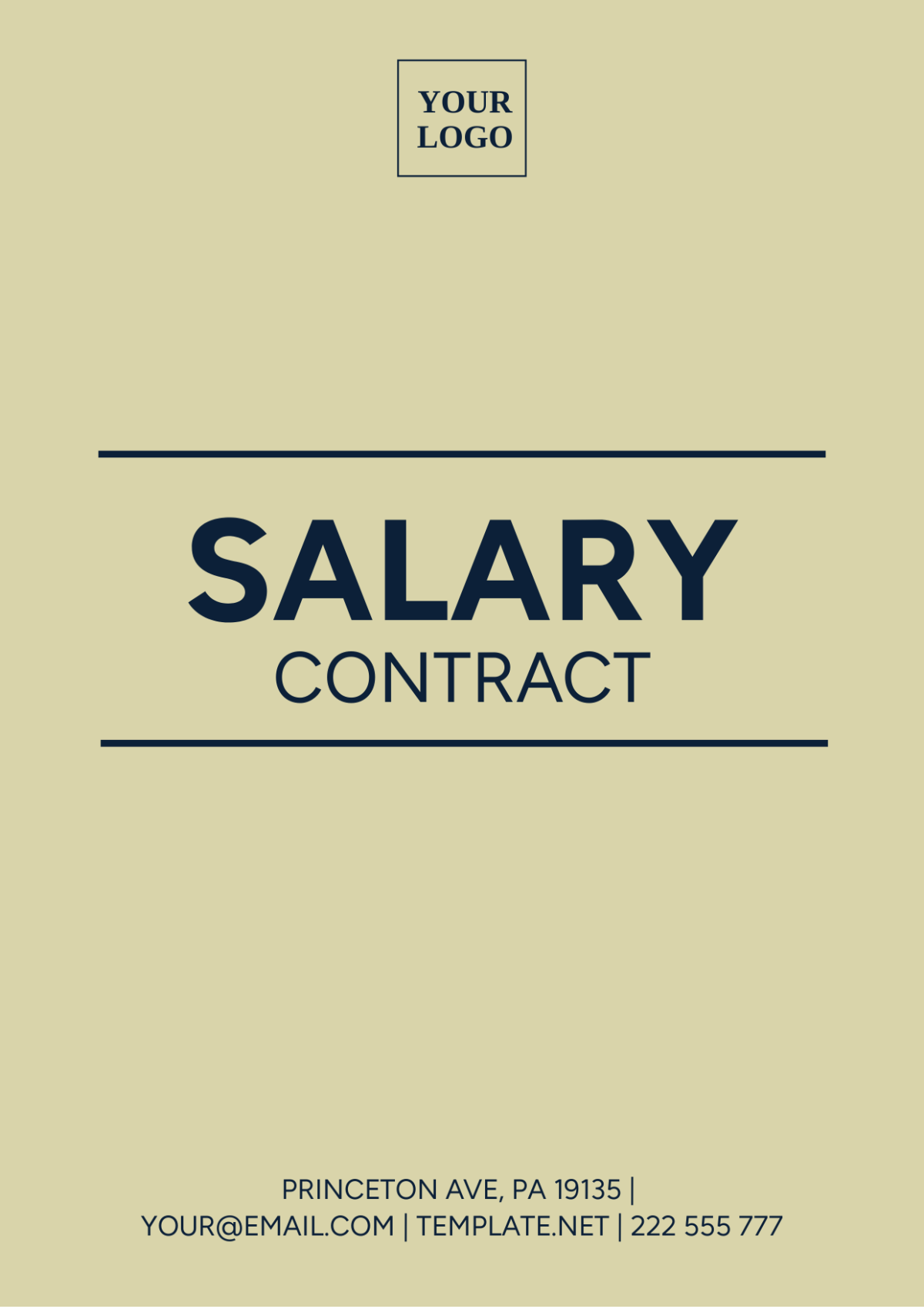 Free Salary Contract Template - Edit Online & Download | Template.net