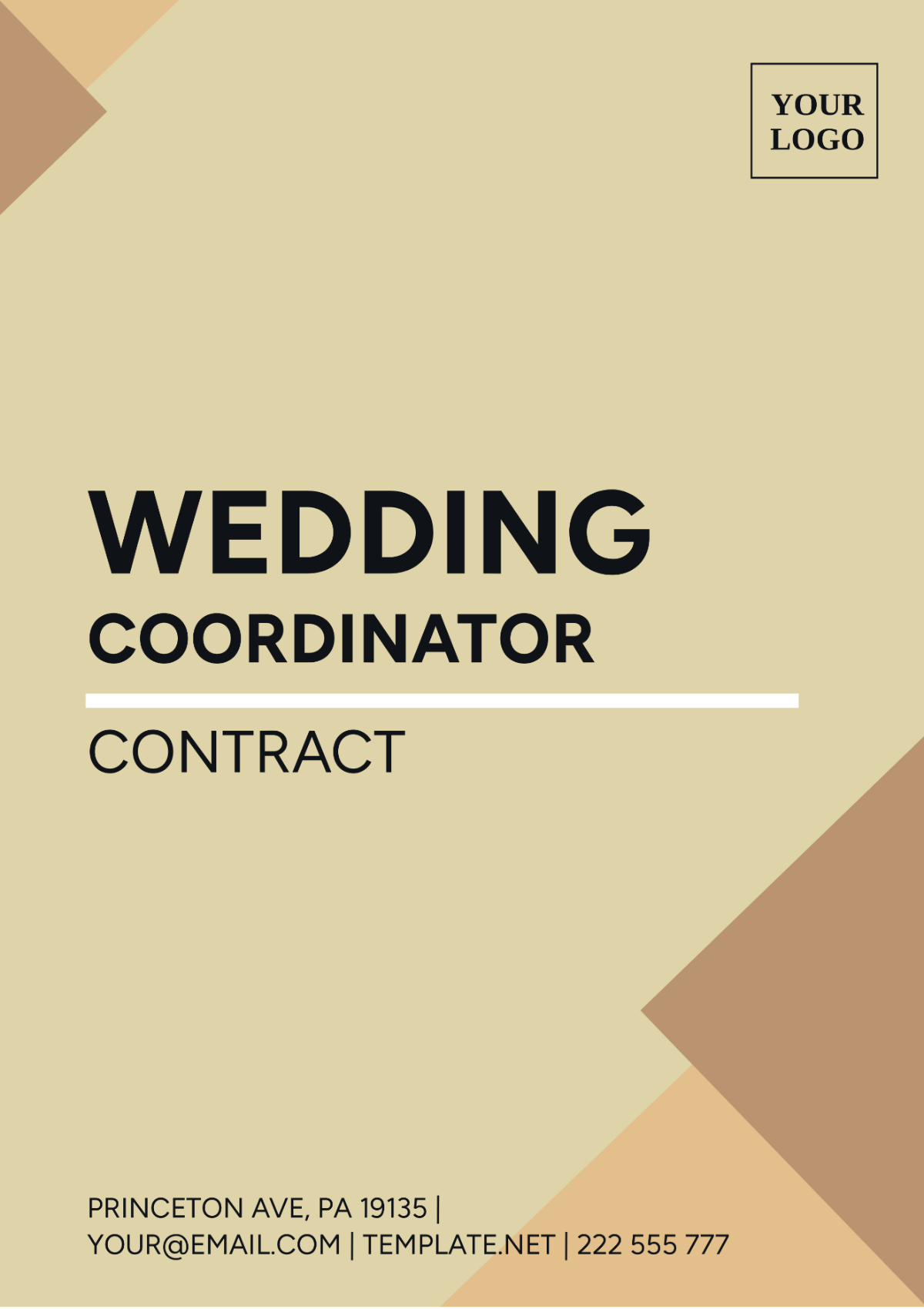 Wedding Coordinator Contract Template - Edit Online & Download