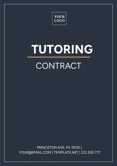 Free Tutoring Contract Template to Edit Online