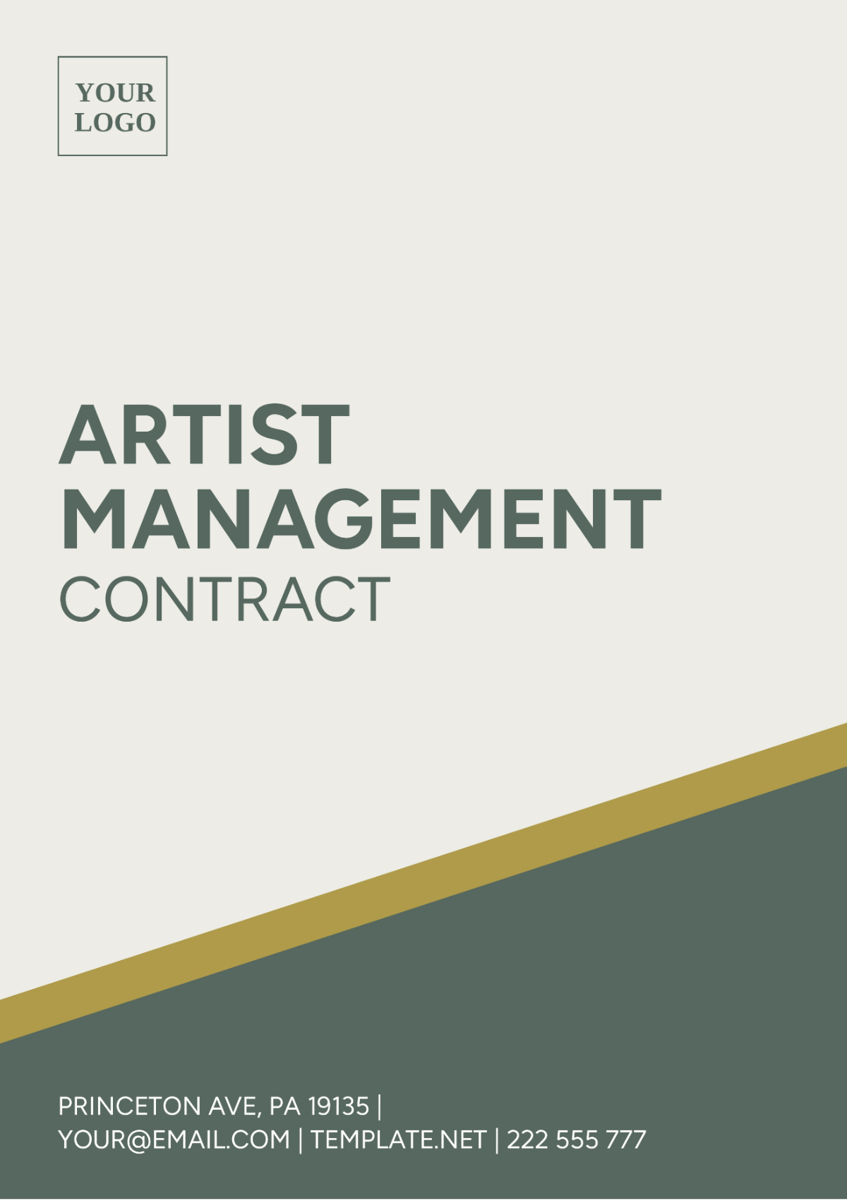 Artist Management Contract Template - Edit Online & Download