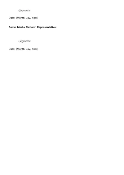Free Paid Social Media Advertising Insertion Order Template to Edit Online