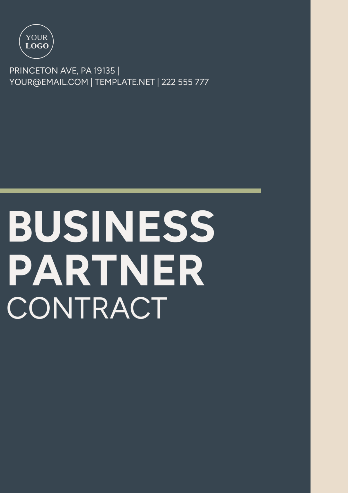 Free Business Partner Contract Template