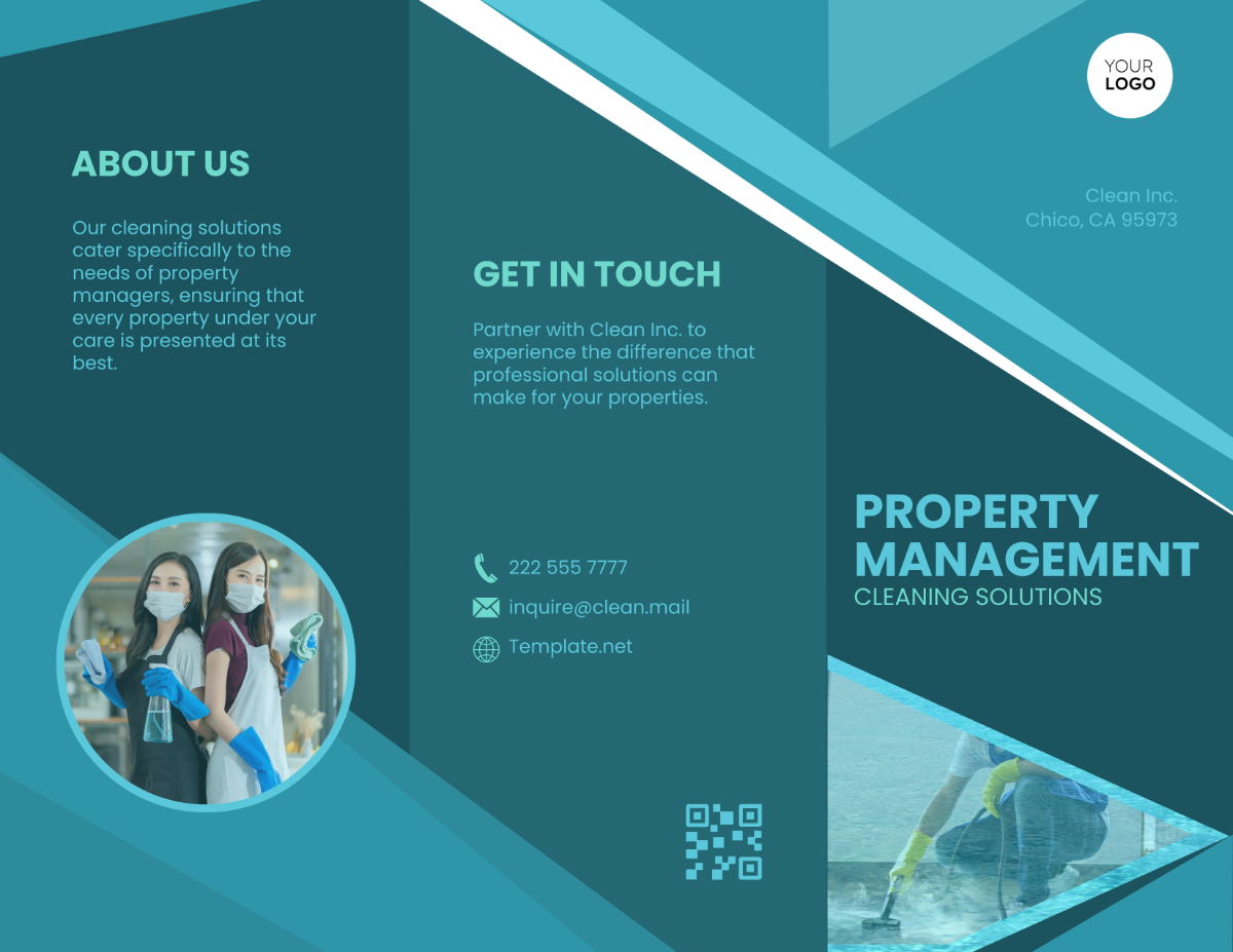 Property Management Cleaning Solutions Brochure Template - Edit Online & Download