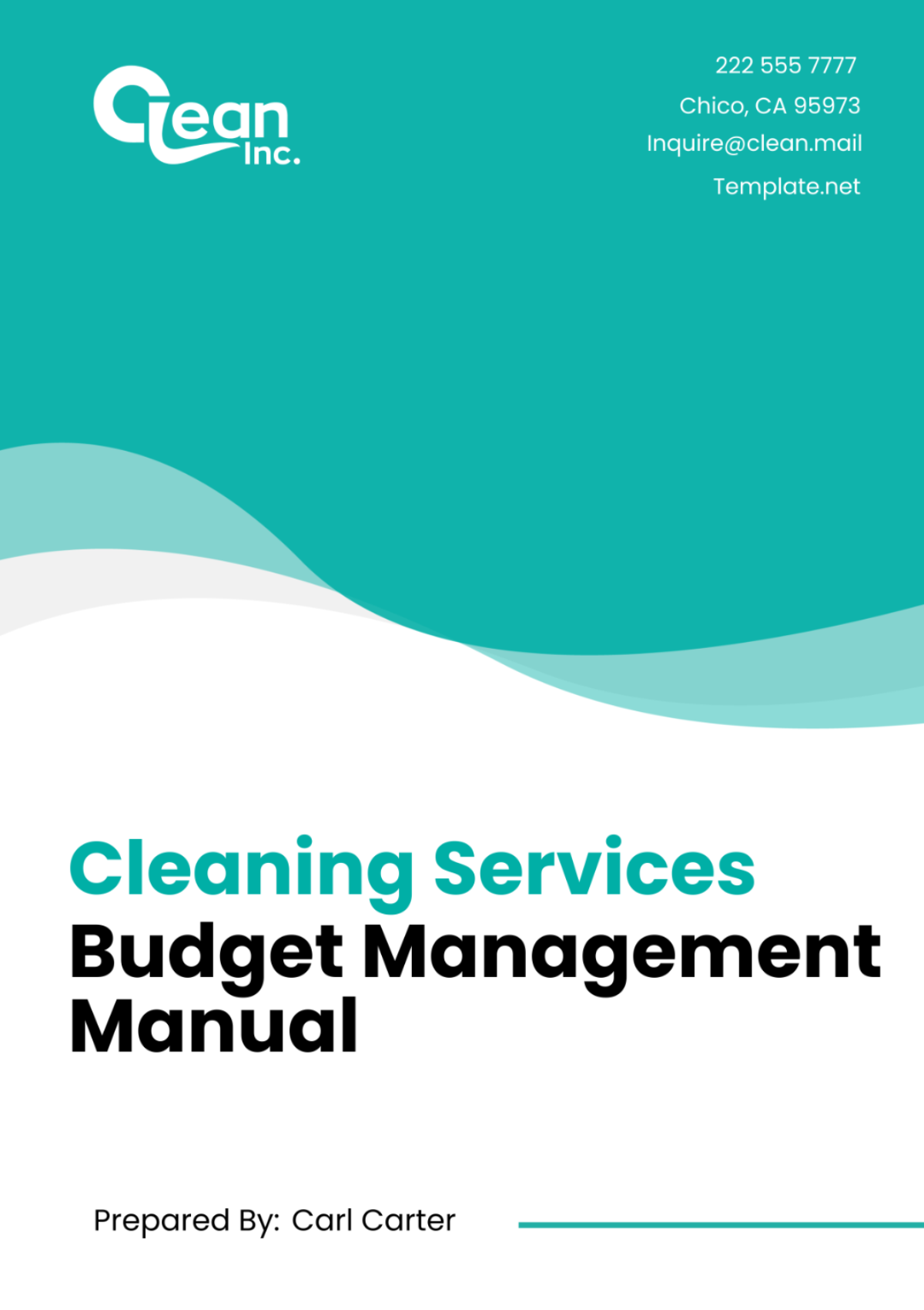 Cleaning Services Budget Management Manual Template - Edit Online & Download