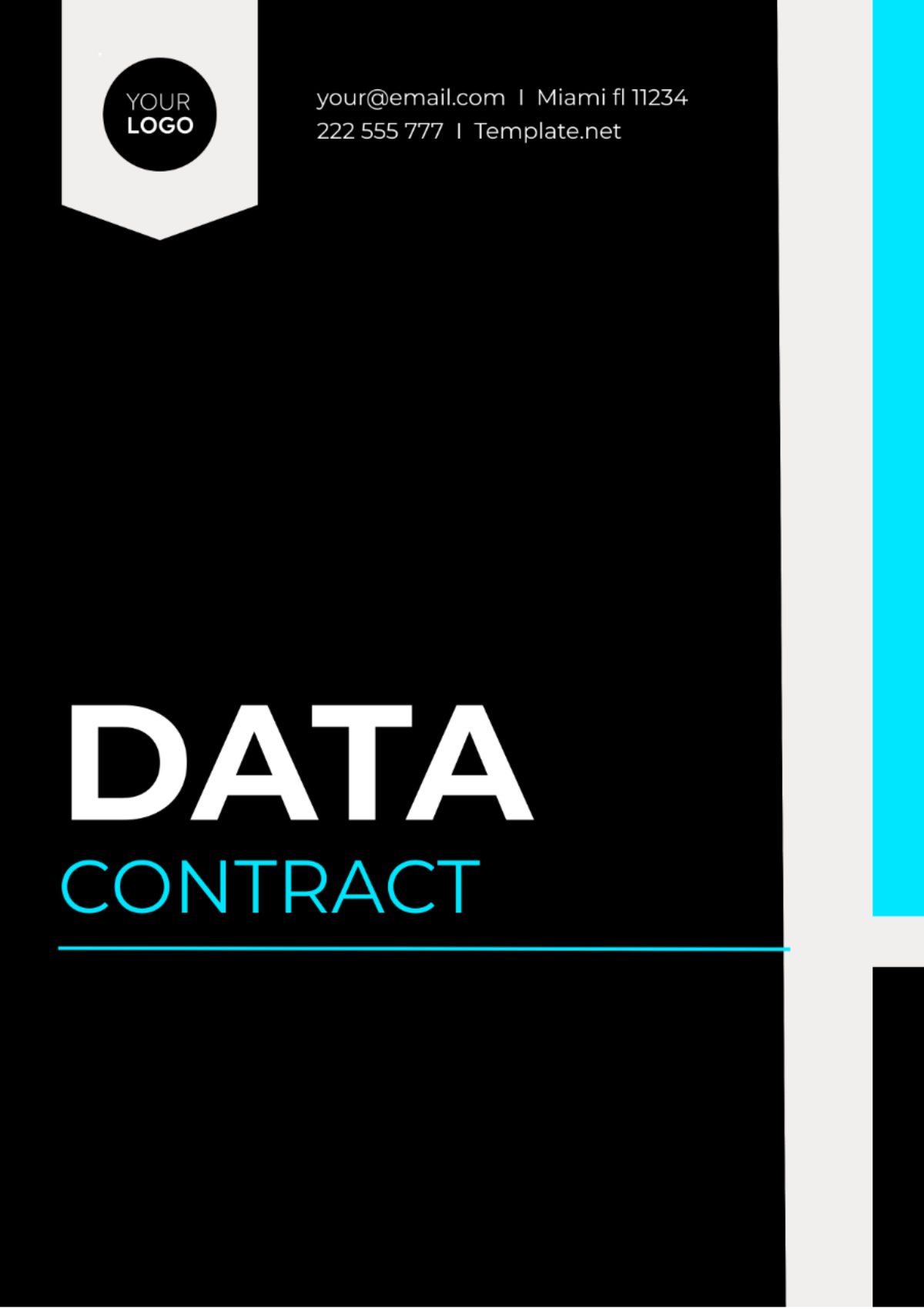 Data Contract Template - Edit Online & Download