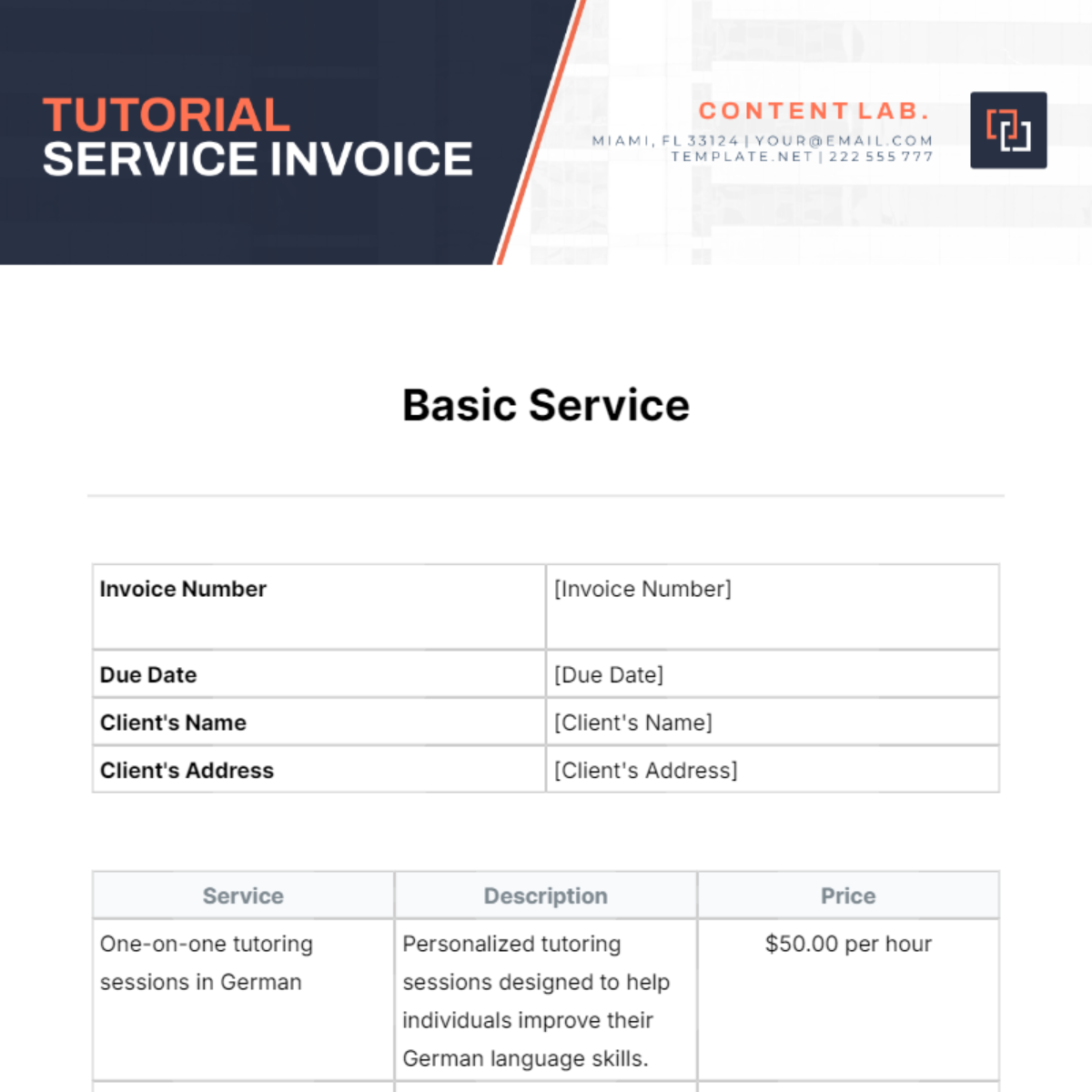 Basic Service Template
