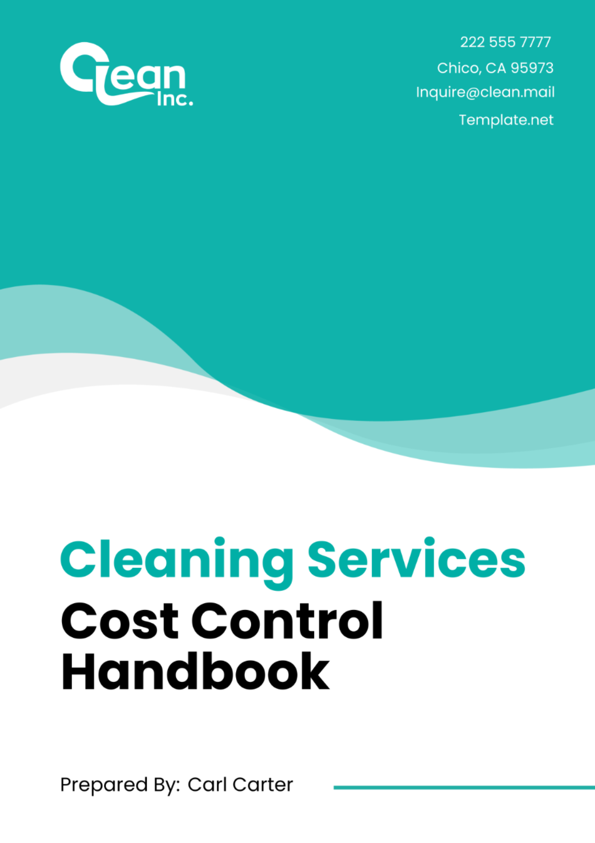 Cleaning Services Cost Control Handbook Template