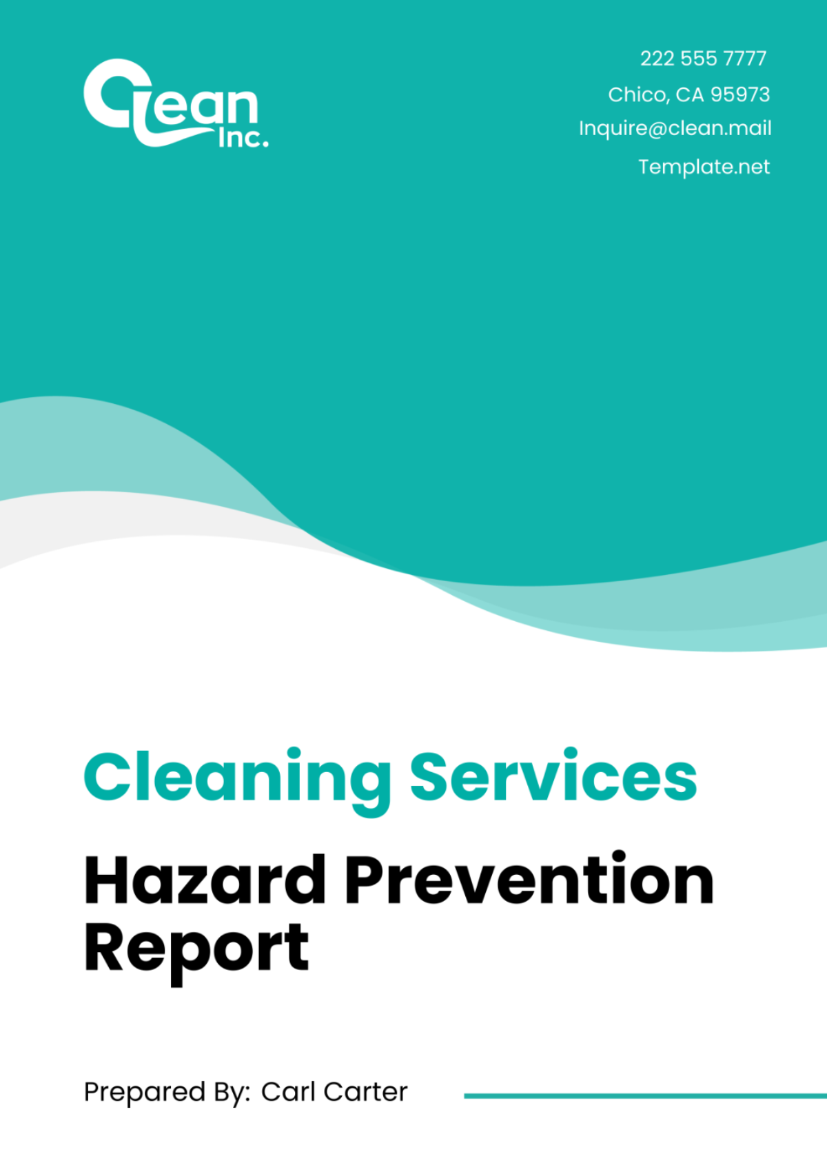 Cleaning Services Hazard Prevention Report Template - Edit Online & Download