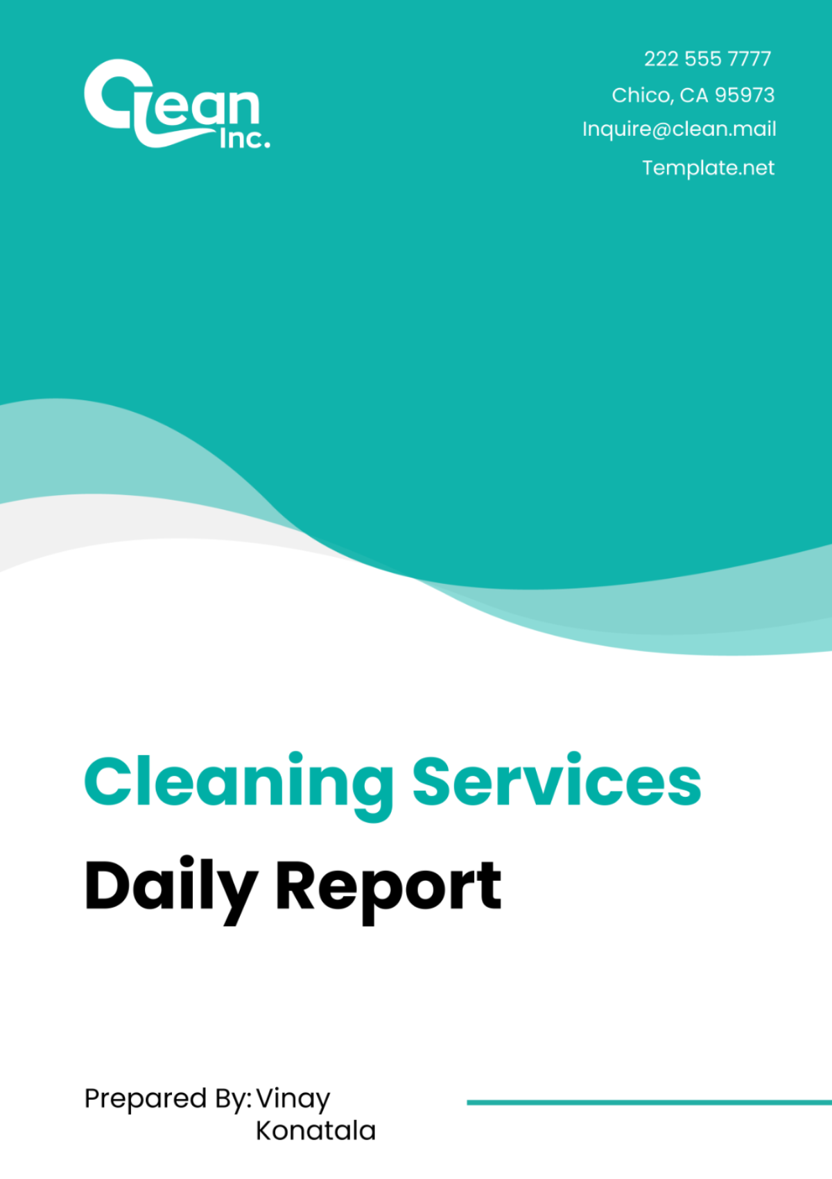 Cleaning Services Daily Report Template - Edit Online & Download